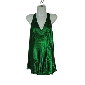 Green V-Neck nightgown
